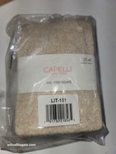 Capelli New York Size 2-4T Metallic Tights in Natural